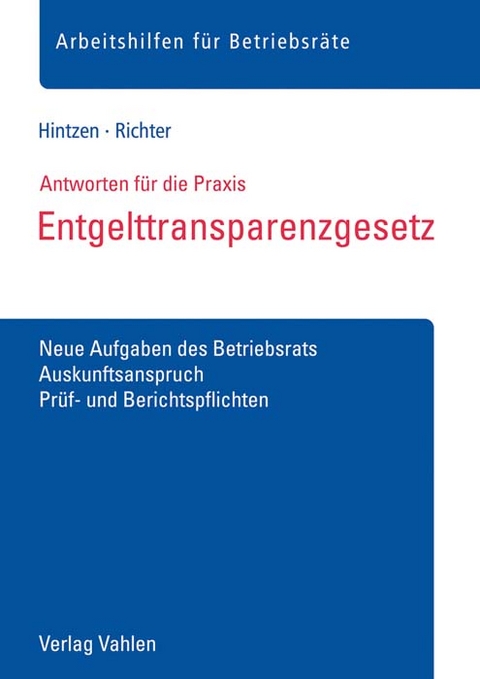 Entgelttransparenzgesetz - Martina Hintzen, Tim Richter