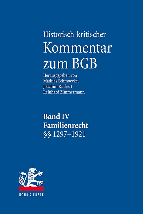 Historisch-kritischer Kommentar zum BGB - 