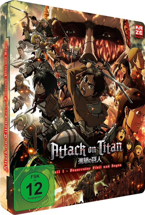 Attack on Titan - Anime Movie Teil 1: Feuerroter Pfeil und Bogen - Steelcase Blu-ray (Limited Edition) - Tetsuro Araki