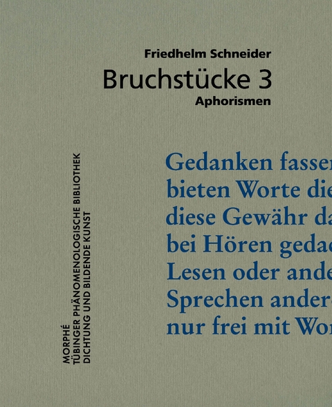 Bruchstücke 3 - Friedhelm Schneider