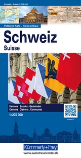 Kümmerly+Frey Schweiz, Karte politisch 1:275.000