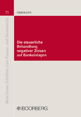 Die steuerliche Behandlung negativer Zinsen auf Bankeinlagen - Marcus Niermann