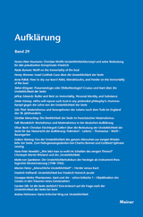 Aufklärung, Band 29: Das Problem der Unsterblichkeit in der Philosophie, den Wissenschaften und den Künsten des 18. Jahrhunderts - 