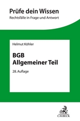 BGB Allgemeiner Teil - Köhler, Helmut