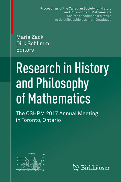 Research in History and Philosophy of Mathematics - 