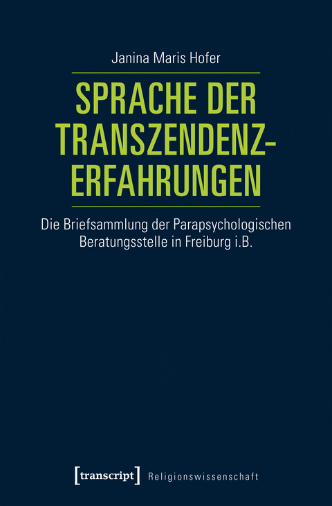 Sprache der Transzendenzerfahrungen - Janina Maris Hofer