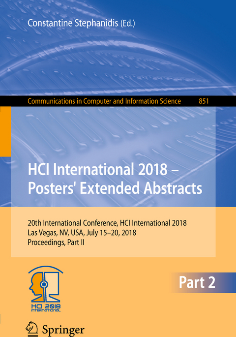 HCI International 2018 – Posters' Extended Abstracts - 