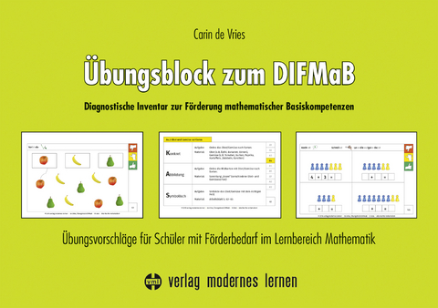 Übungsblock zum DIFMaB (Diagnostisches Inventar zur Förderung mathematischer Basiskompetenzen) - Carin de Vries