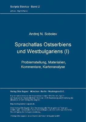 Sprachatlas Ostserbiens und Westbulgariens (I) - Andrej N. Sobolev