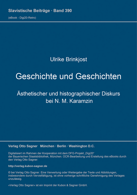 Geschichte und Geschichten - Ulrike Brinkjost