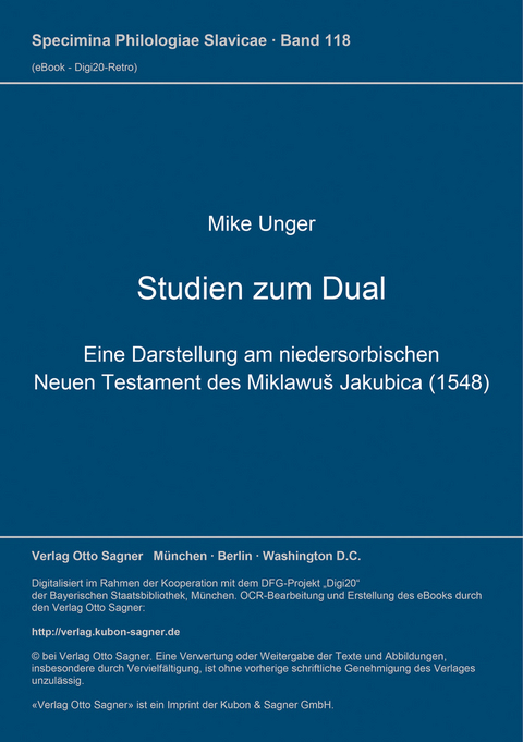 Studien zum Dual - Mike Unger