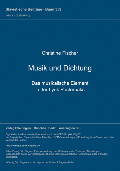 Musik und Dichtung - Christine Fischer