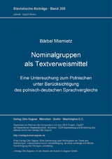 Nominalgruppen als Textverweismittel - Bärbel Miemietz