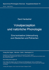 Vokalperzeption und natürliche Phonologie - Gerd Hentschel