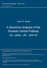 A Semantic Analysis of the Russian Verbal Prefixes za-, pere-, do-, and ot- - Laura A. Janda