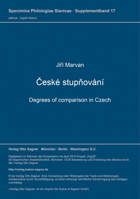 České stupňování - Jirí Marvan