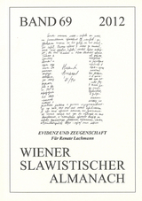 Wiener Slawistischer Almanach Band 69/2012 - 