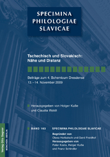 Tschechisch und Slovakisch: Nähe und Distanz - 