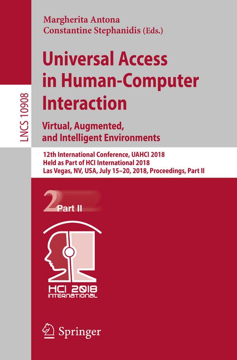 Universal Access in Human-Computer Interaction. Virtual, Augmented, and Intelligent Environments - 