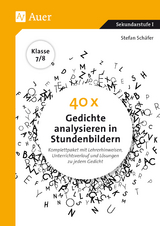 40 x Gedichte analysieren in Stundenbildern 7-8 - Stefan Schäfer