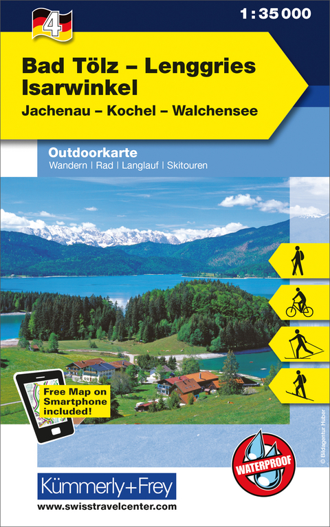 Bad Tölz - Lenggries - Isarwinkel Nr. 04 Outdoorkarte Deutschland 1:35 000