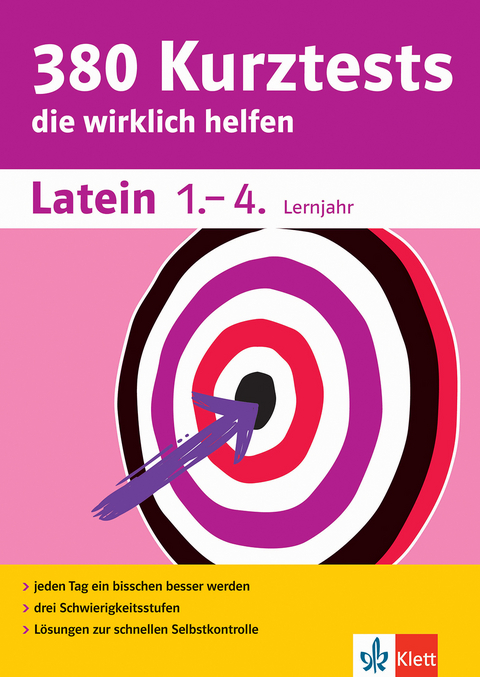 Klett 380 Kurztests Latein 1.-4. Lernjahr