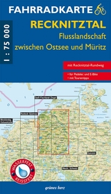 Fahrradkarte Recknitztal, Flusslandschaft zwischen Ostsee und Müritz - 