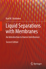 Liquid Separations with Membranes - Böddeker, Karl W.