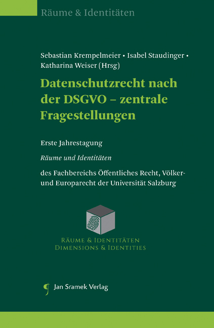 Datenschutzrecht nach der DSGVO - zentrale Fragestellungen - 