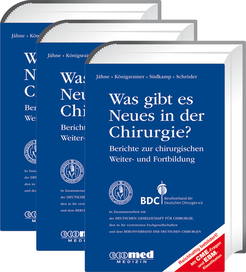 Was gibt es Neues in der Chirurgie? Jahresbände 2016, 2017, 2018 - Joachim Jähne, Alfred Königsrainer, Wolfgang Schröder, Norbert P. Südkamp