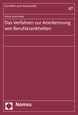 Das Verfahren zur Anerkennung von Berufskrankheiten - Anna-Lena Hollo