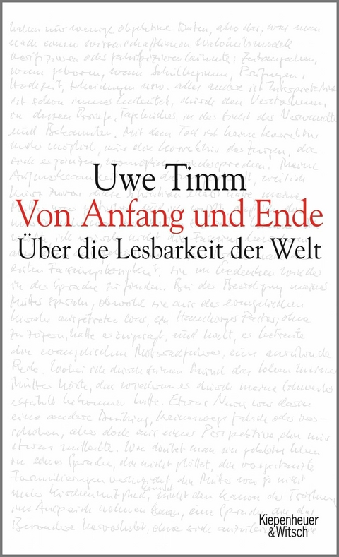 Von Anfang und Ende -  Uwe Timm