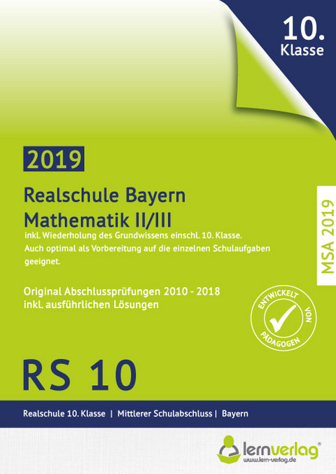 Original Abschlussprüfungen Mathematik II Realschule Bayern