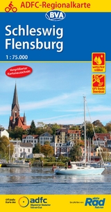 ADFC-Regionalkarte Schleswig Flensburg 1:75.000, reiß- und wetterfest, GPS-Tracks Download - 