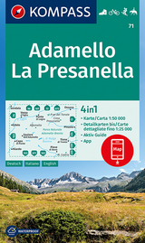 KOMPASS Wanderkarte Adamello, La Presanella - KOMPASS-Karten GmbH