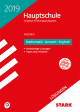 Lösungen zu Original-Prüfungen Hauptschule 2019 - Mathematik, Deutsch, Englisch - Hessen - 