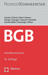 Bürgerliches Gesetzbuch - Heinrich Dörner, Ina Ebert, Thomas Hoeren, Rainer Kemper, Ingo Saenger, Alexander Scheuch, Klaus Schreiber, Hans Schulte-Nölke, Ansgar Staudinger, Volker Wiese, Reiner Schulze