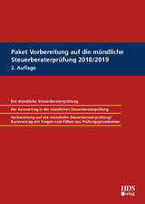 Paket Vorbereitung auf die mündliche Steuerberaterprüfung 2018/2019 - Arno Barzen, Harald Dauber, Christiane Dürr, Günter Endlich, Marcus Ermers, Thomas Fränznick, Uwe Grobshäuser, Felix Hammes, Philipp Hammes, Jörg W. Hellmer, Lukas Hendricks, Ann-Kathrin Jung, Andre Kaponig, Klaus Pientka, Rolf-Rüdiger Radeisen, Jörg Ramb, Sabrina Böhm, Maxim Hauch, Ralf Trabold