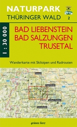 Wanderkarte Bad Liebenstein, Bad Salzungen, Trusetal - 