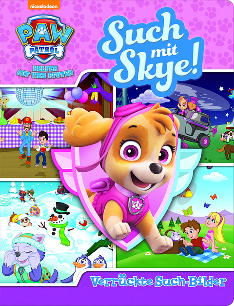 Such mit Skye! - Verrückte Such-Bilder - PAW Patrol - Wimmelbuch mit lustigen Lernspielen - Pappbilderbuch mit 18 Seiten für Kinder ab 18 Monaten - Emily Skwish