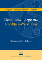 Denkmalschutzgesetz Nordrhein-Westfalen - Davydov, Dimitrij; Hönes, Ernst R; Ringbeck, Birgitta; Stellhorn, Holger