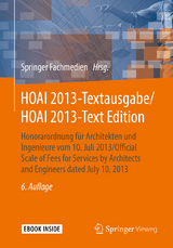 HOAI 2013-Textausgabe/HOAI 2013-Text Edition - 