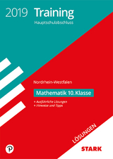 Lösungen zu Training Hauptschulabschluss 2019 - Mathematik 10. Klasse - NRW - 