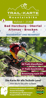 MTB Trail-Karte Harz: Bad Harzburg – Okertal – Altenau – Brocken - Maximilian Schmidt