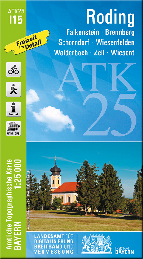 ATK25-I15 Roding (Amtliche Topographische Karte 1:25000)