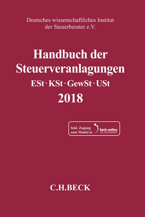 Handbuch der Steuerveranlagungen - 