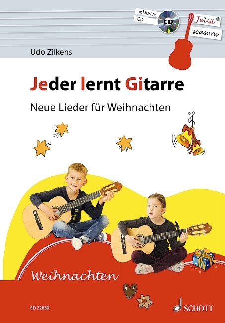 Jeder lernt Gitarre - Neue Lieder für Weihnachten - Udo Zilkens