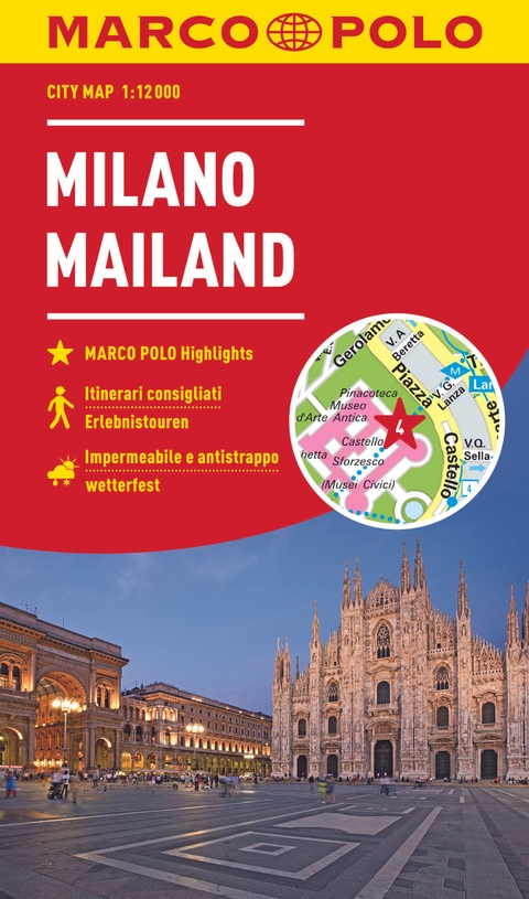 MARCO POLO Cityplan Mailand 1:12.000