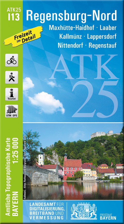 ATK25-I13 Regensburg-Nord (Amtliche Topographische Karte 1:25000)