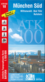 ATK100-18 München Süd (Amtliche Topographische Karte 1:100000)